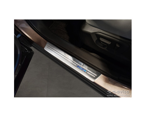 Stainless steel door sill suitable for Mitsubishi Eclipse Cross PHEV 2021- 'Hybrid' - 4-piece