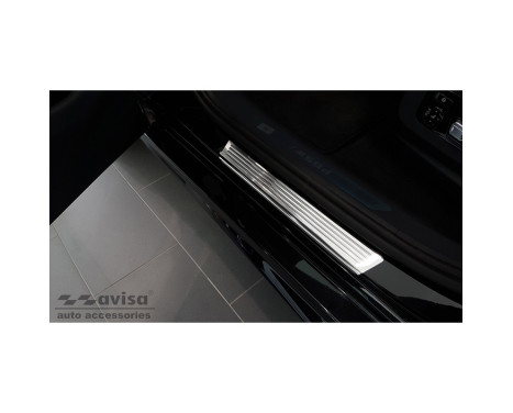 Stainless steel door sills suitable for BMW X6 (G06) 2019- 'Lines' - 4-piece