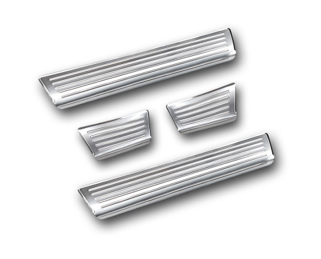 Stainless steel door sills suitable for Citroën C3 Aircross II 2017- 'Lines' - 4-piece, Image 5