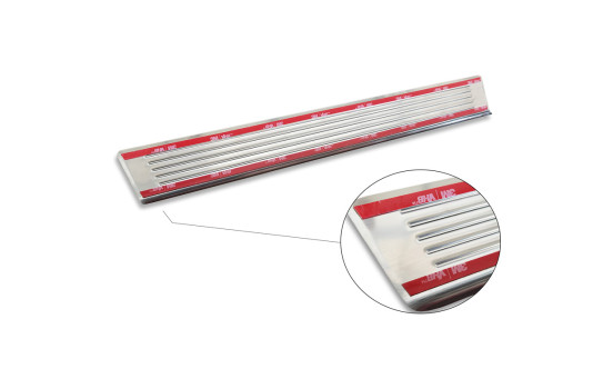 Stainless steel door sills suitable for Dacia Sandero III 2020- incl. Stepway 'Lines' - 4-piece, Image 6