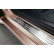 Stainless steel door sills suitable for Fiat 500e Berlina 3-door 2020- 2-piece