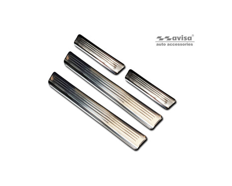 Stainless steel door sills suitable for Ford Kuga III 2019- 'Lines' - 4-piece, Image 5