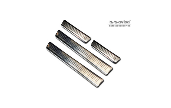 Stainless steel door sills suitable for Ford Kuga III 2019- 'Lines' - 4-piece, Image 5