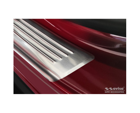 Stainless steel door sills suitable for Hyundai Tucson (NX4E) 2020- 'Lines' - 2-piece (rear doors), Image 2