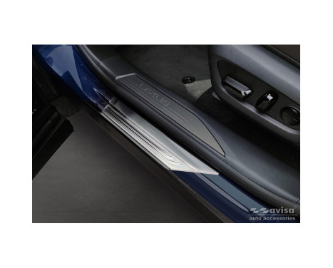 Stainless steel door sills suitable for Lexus RX V 2022 - 'Lines' - 4-piece