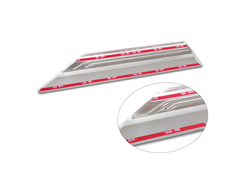 Stainless steel door sills suitable for Lexus RX V 2022 - 'Lines' - 4-piece, Image 6