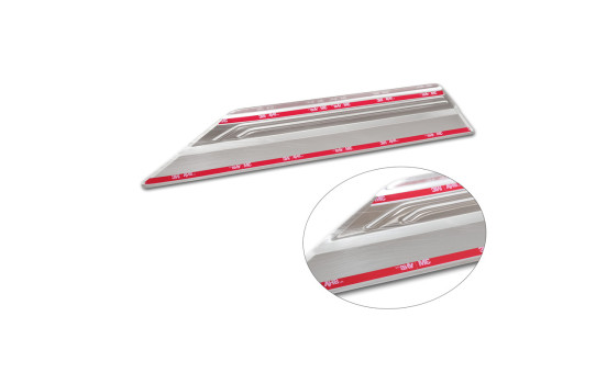 Stainless steel door sills suitable for Lexus RX V 2022 - 'Lines' - 4-piece, Image 6