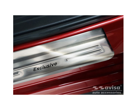 Stainless steel door sills suitable for Mazda CX-5 II 2017- 'Exclusive' - 4-piece, Image 4
