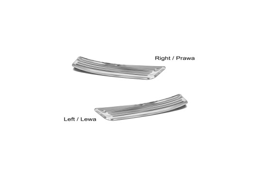 Stainless steel door sills suitable for Mercedes GLA (X156) 2013-2017 & FL 2017- 2-piece (rear doors), Image 5