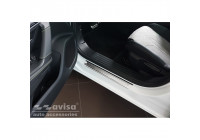 Stainless steel door sills suitable for Peugeot 2008 II 2020- 'Lines' - 4-piece
