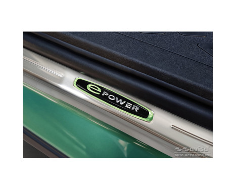 Stainless steel door sills suitable for Volkswagen ID.Buzz 2022 - 'E-Power' - 2-piece, Image 3