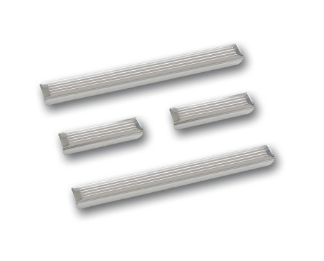 Stainless steel door sills suitable for Volkswagen Passat B8 Sedan/Variant 2014- - 'Lines' - 4-piece, Image 4