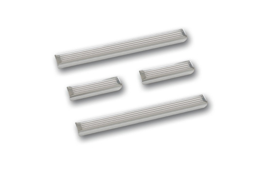 Stainless steel door sills suitable for Volkswagen Passat B8 Sedan/Variant 2014- - 'Lines' - 4-piece, Image 4