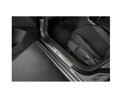 Stainless steel door sills suitable for Volkswagen Taigo 2021 - 'Exclusive Edition' - 4-piece, Image 2