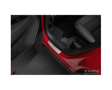 Stainless steel door sills suitable for Volvo XC40 2018 - - 'Lines' - 4-piece, Image 4