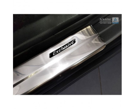 Stainless steel door sills Toyota C-HR 2016- - 'Exclusive' - 4-piece, Image 3