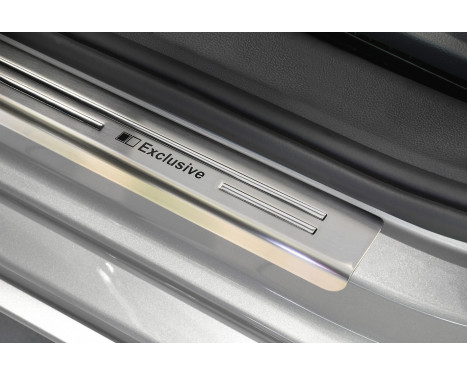 Stainless steel door sills Volkswagen Passat B8 Sedan/Variant 2014- - 'Exclusive' - 4-piece, Image 3