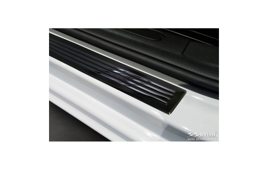 Universal Entry Mouldings 'Glossy Black' Aluminum/Black - 2-Piece - 54 x 4 cm, Image 2