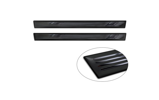 Universal Entry Mouldings 'Glossy Black' Aluminum/Black - 2-Piece - 54 x 4 cm, Image 4