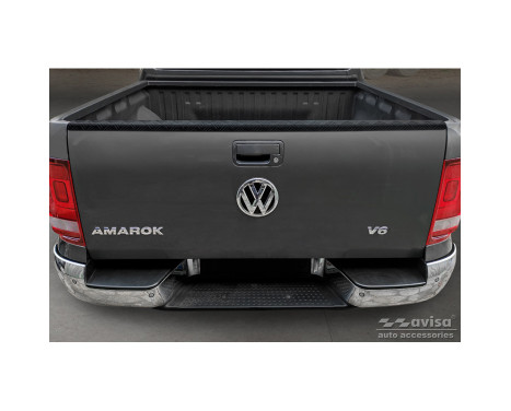 Aluminum Pickup Tailgate protective strip suitable for Volkswagen Amarok 2010 - Black, Image 2
