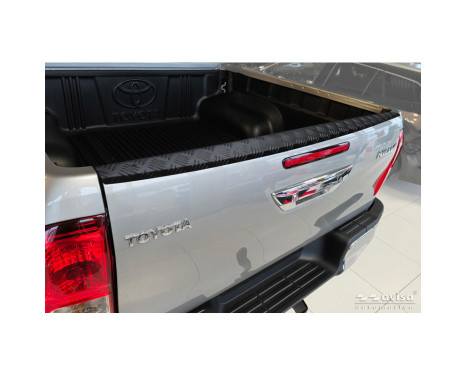 Aluminum Pickup Tailgate Trim Molding Fits Toyota Hilux VIII Facelift 2020-