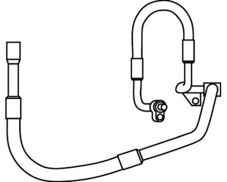 High-/Low Pressure Line, air conditioning PREMIUM LINE, Image 2