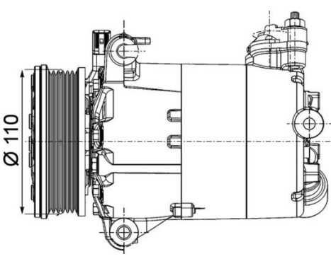 Compressor, air conditioning BEHR *** PREMIUM LINE ***