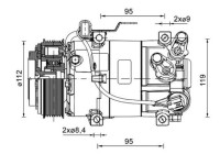 Compressor, air conditioning BEHR *** PREMIUM LINE ***