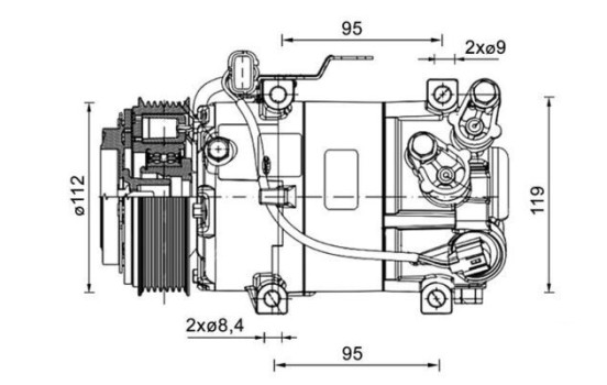 Compressor, air conditioning BEHR *** PREMIUM LINE ***