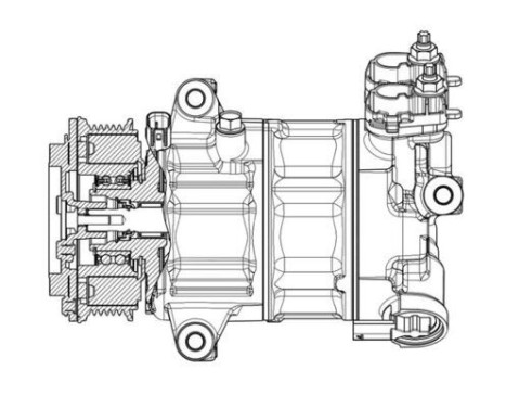 Compressor, air conditioning BEHR *** PREMIUM LINE ***, Image 2