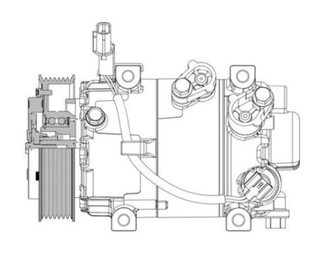 Compressor, air conditioning BEHR *** PREMIUM LINE ***, Image 4