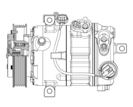 Compressor, air conditioning BEHR *** PREMIUM LINE ***, Image 3