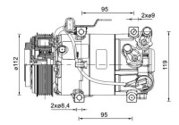 Compressor, air conditioning BEHR *** PREMIUM LINE ***