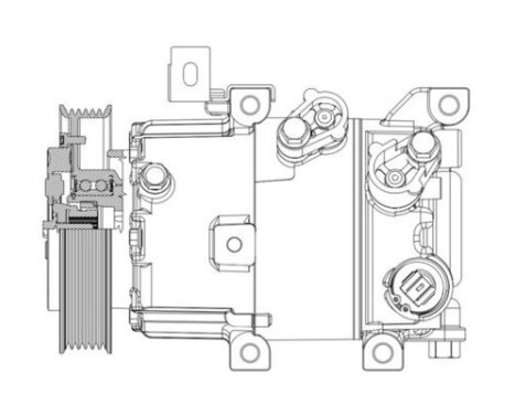 Compressor, air conditioning BEHR *** PREMIUM LINE ***, Image 3