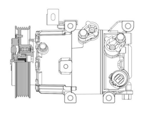 Compressor, air conditioning BEHR *** PREMIUM LINE ***, Image 5