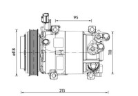 Compressor, air conditioning BEHR *** PREMIUM LINE ***