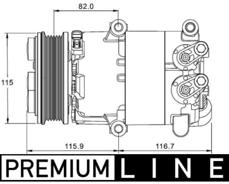 Compressor, air conditioning BEHR *** PREMIUM LINE ***