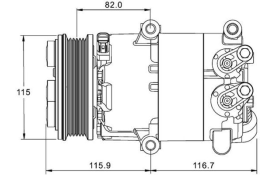 Compressor, air conditioning BEHR *** PREMIUM LINE ***