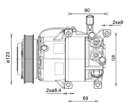 Compressor, air conditioning BEHR *** PREMIUM LINE ***