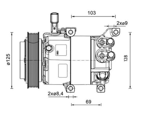 Compressor, air conditioning BEHR *** PREMIUM LINE ***