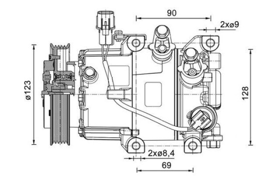 Compressor, air conditioning BEHR *** PREMIUM LINE ***