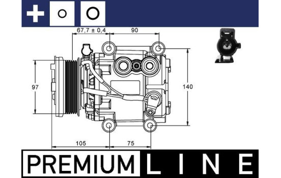 Compressor, air conditioning BEHR *** PREMIUM LINE ***