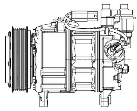 Compressor, air conditioning BEHR *** PREMIUM LINE ***, Image 2