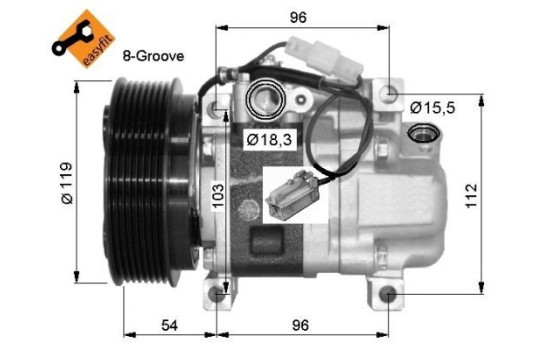 Compressor, air conditioning EASY FIT, Image 6