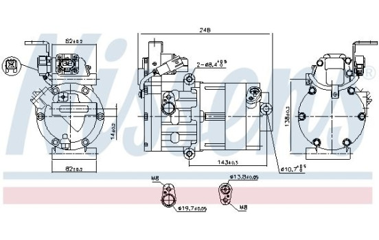 Compressor, air conditioning **FIRST FIT**