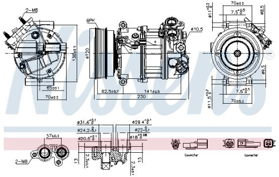 Compressor, air conditioning **FIRST FIT**