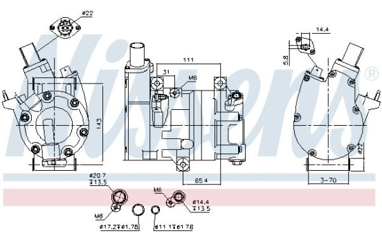Compressor, air conditioning **FIRST FIT**
