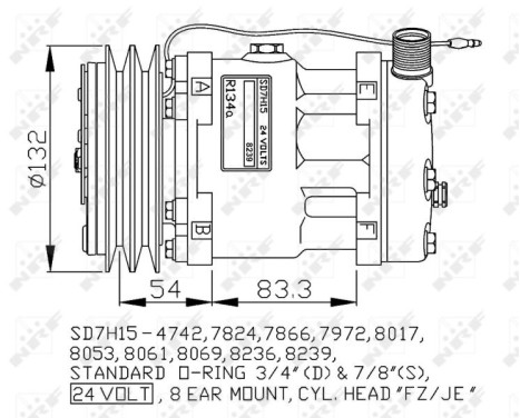 Compressor, air conditioning GENUINE, Image 2