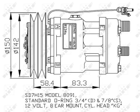 Compressor, air conditioning GENUINE, Image 5