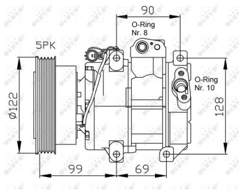 Compressor, air conditioning GENUINE, Image 3